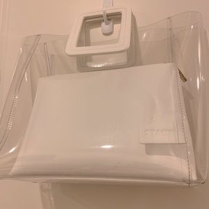 Staud Shirley Clear PVC Bag